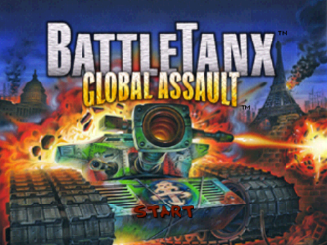 BattleTanx Global Assault title screen for Nintendo 64