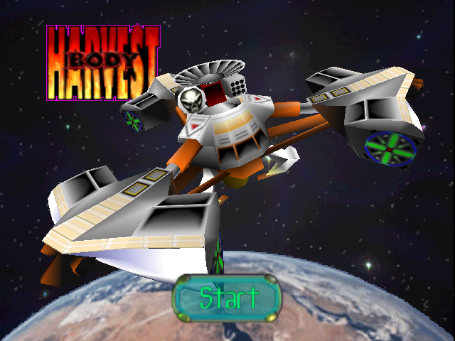 Body Harvest title screen for Nintendo 64