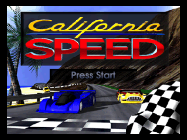 California Speed title screen for Nintendo 64