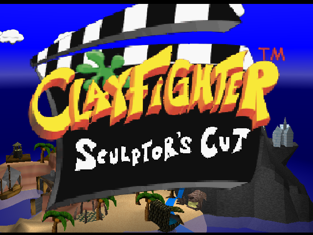 ClayFighter Sculptor's Cut title screen for Nintendo 64