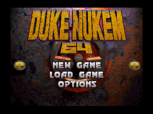 Duke Nukem 64 title screen for Nintendo 64