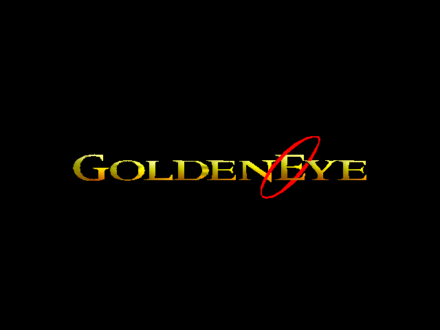 GoldenEye 007 title screen for Nintendo 64