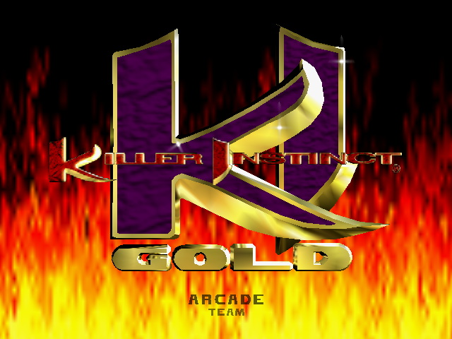 Killer Instinct Gold title screen for Nintendo 64