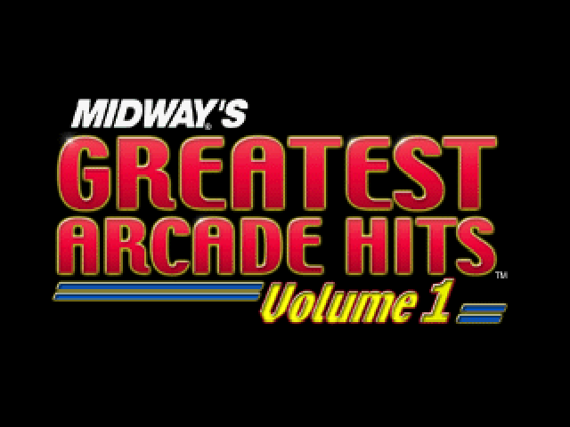 Midway's Greatest Arcade Hits Volume 1 title screen for Nintendo 64