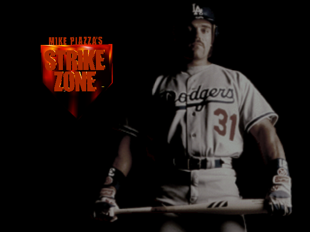 Mike Piazza's Strike Zone title screen for Nintendo 64