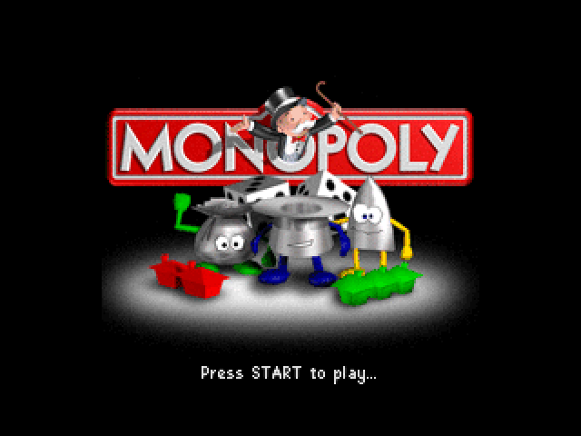 Monopoly title screen for Nintendo 64