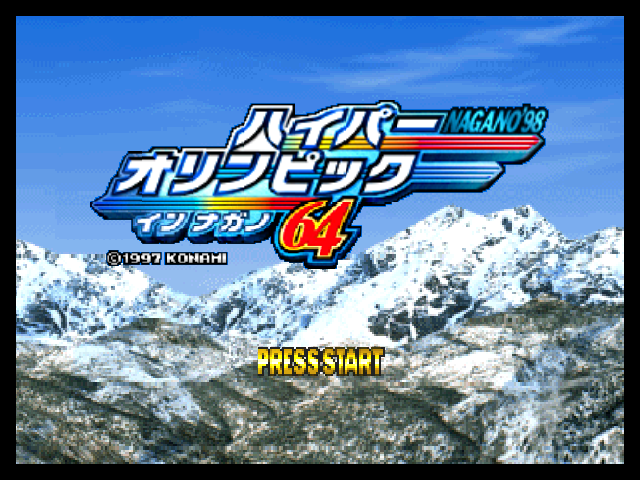 Nagano Winter Olympics '98 title screen for Nintendo 64