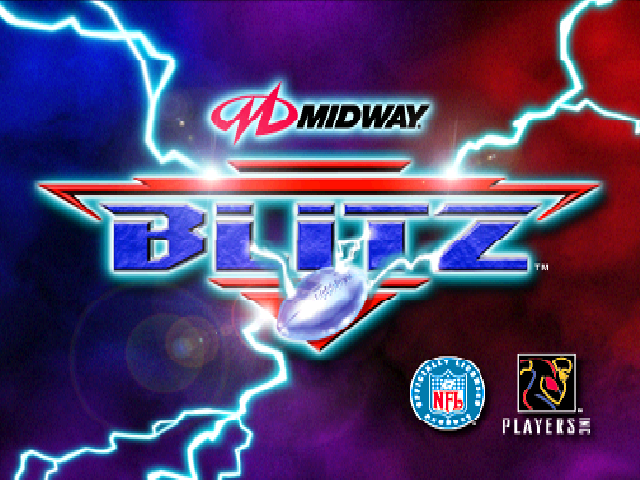NFL Blitz title screen for Nintendo 64
