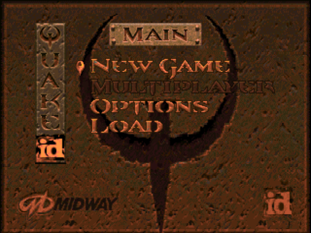 Quake title screen for Nintendo 64