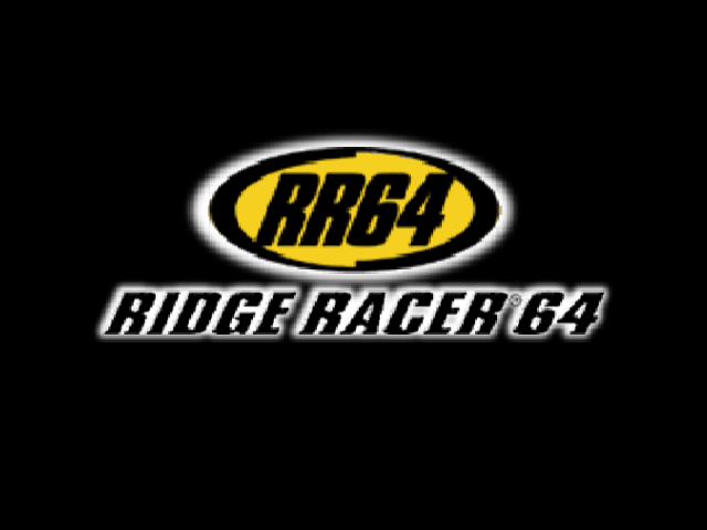Ridge Racer 64 title screen for Nintendo 64