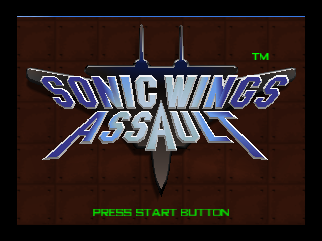 Sonicwings Assault title screen for Nintendo 64
