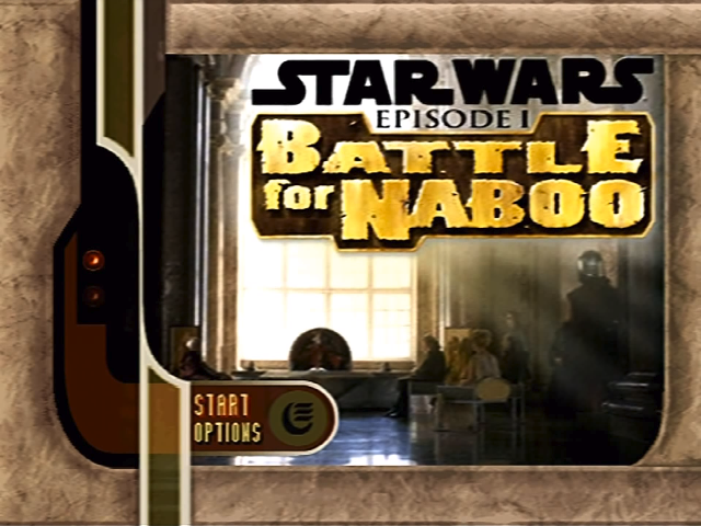Star Wars Episode I: Battle for Naboo title screen for Nintendo 64