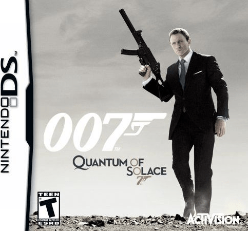 007 Quantum of Solace box art for Nintendo DS