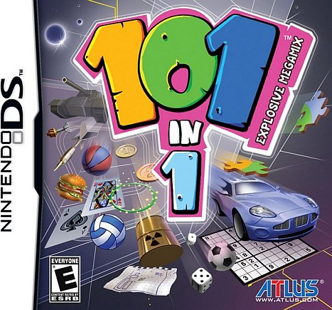 101-in-1 Explosive Megamix box art for Nintendo DS