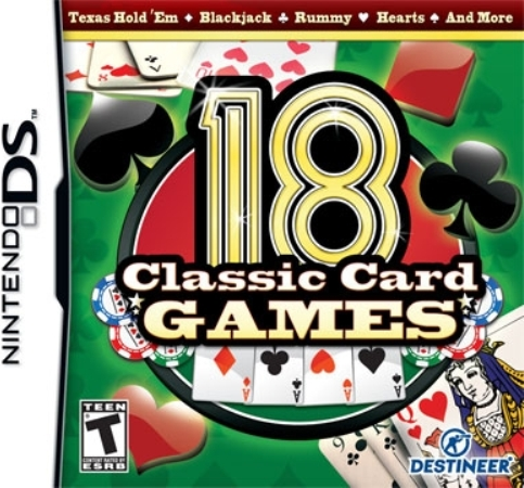 18 Classic Card Games box art for Nintendo DS