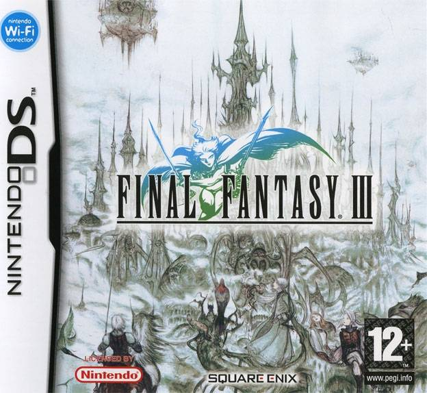 Final Fantasy III box art for Nintendo DS