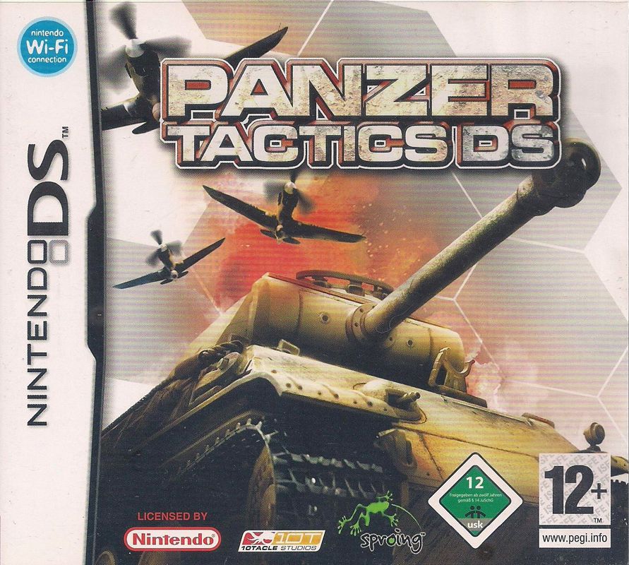 Panzer Tactics box art for Nintendo DS