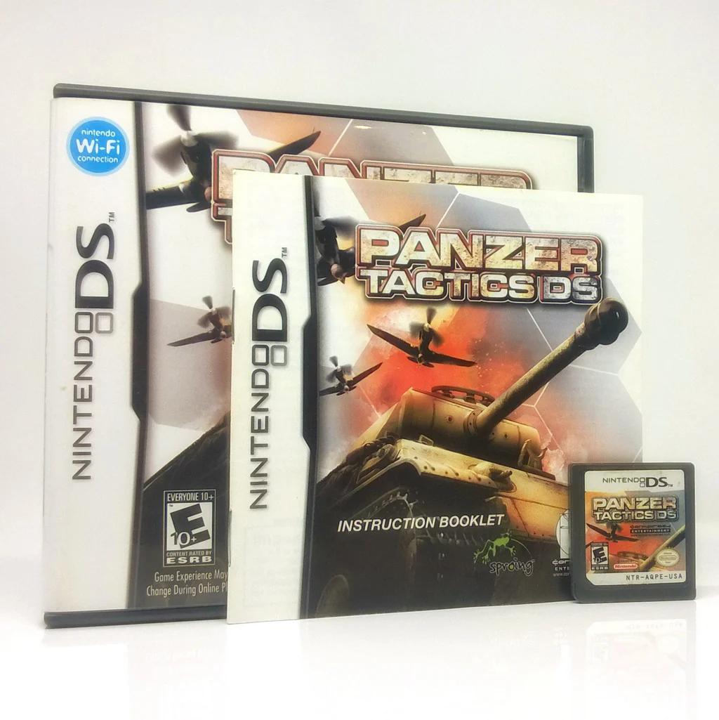 Panzer Tactics box art for Nintendo DS
