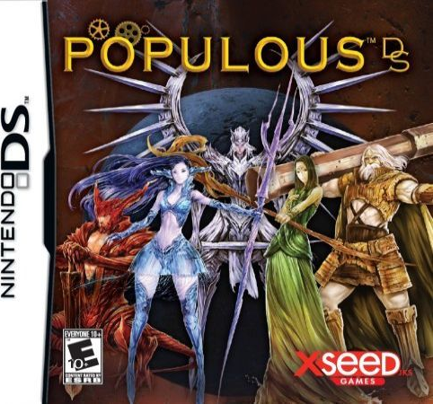 Populous DS box art for Nintendo DS