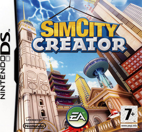 SimCity Creator box art for Nintendo DS