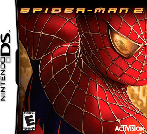 Spiderman 2 box art for Nintendo DS