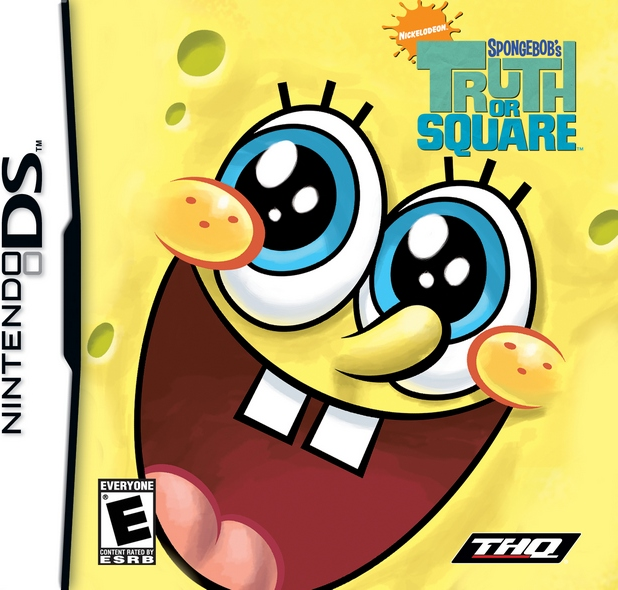 SpongeBob's Truth or Square box art for Nintendo DS