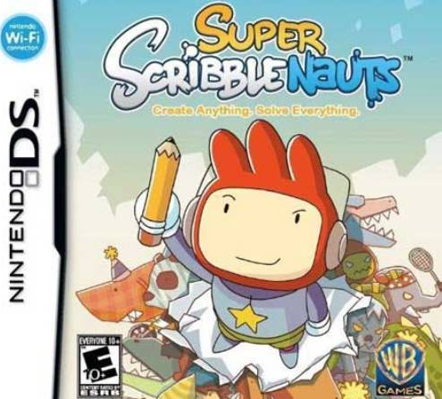 Super Scribblenauts box art for Nintendo DS