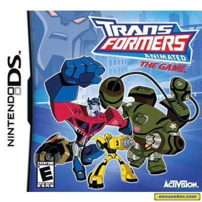 Transformers Animated box art for Nintendo DS