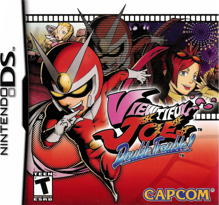 Viewtiful Joe Double Trouble box art for Nintendo DS