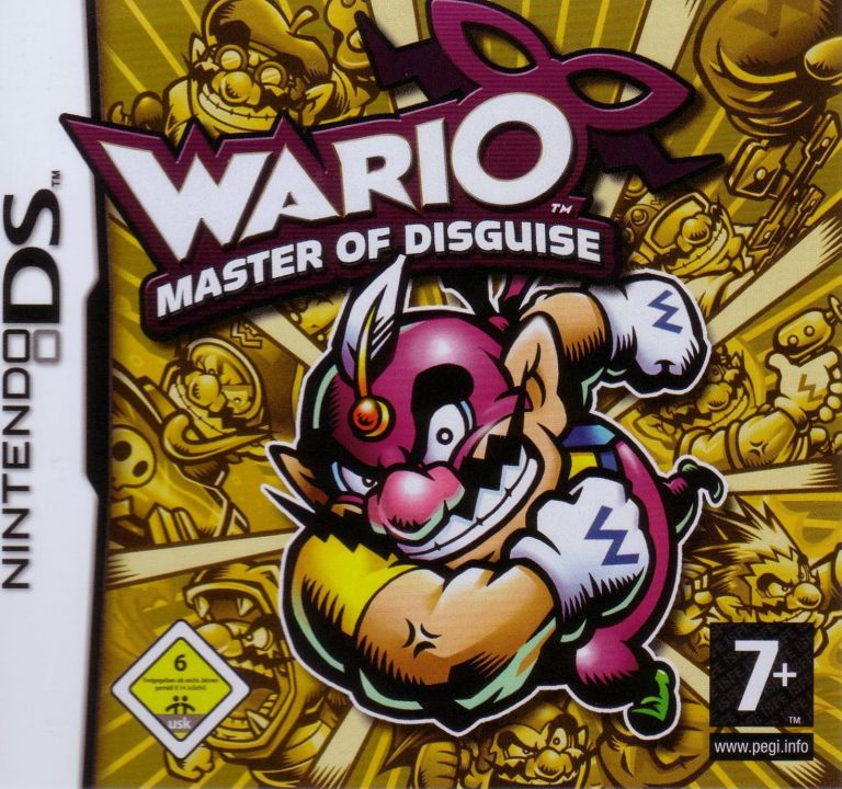 Wario Master of Disguise box art for Nintendo DS