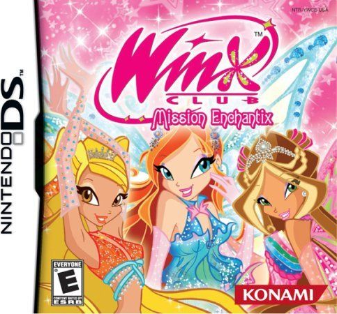 Winx Club Mission Enchantix box art for Nintendo DS