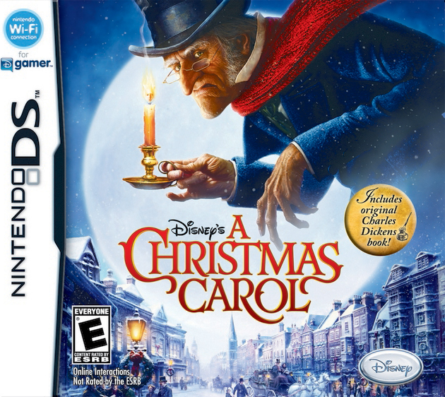 A Christmas Carol box art for Nintendo DS