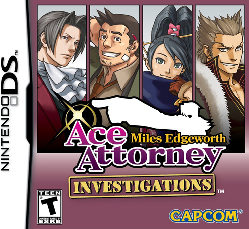 Ace Attorney Investigations: Miles Edgeworth box art for Nintendo DS