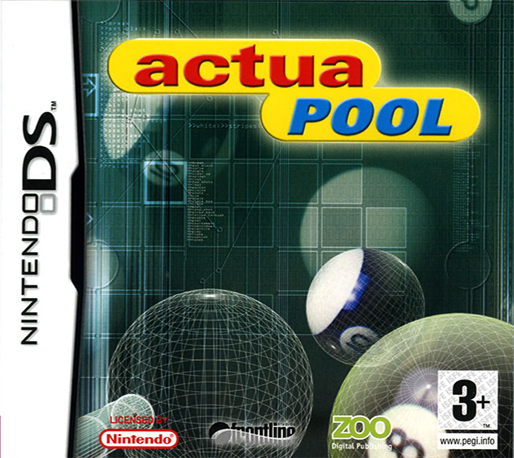 Actua Pool box art for Nintendo DS