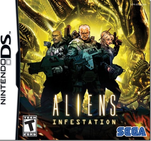 Aliens: Infestation box art for Nintendo DS