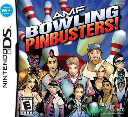 AMF Bowling Pinbusters box art for Nintendo DS