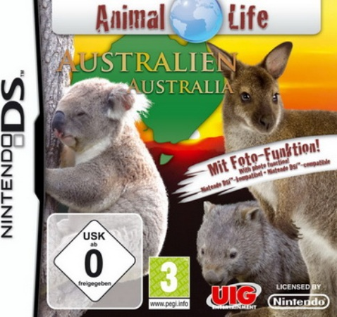 Animal Life Australia box art for Nintendo DS