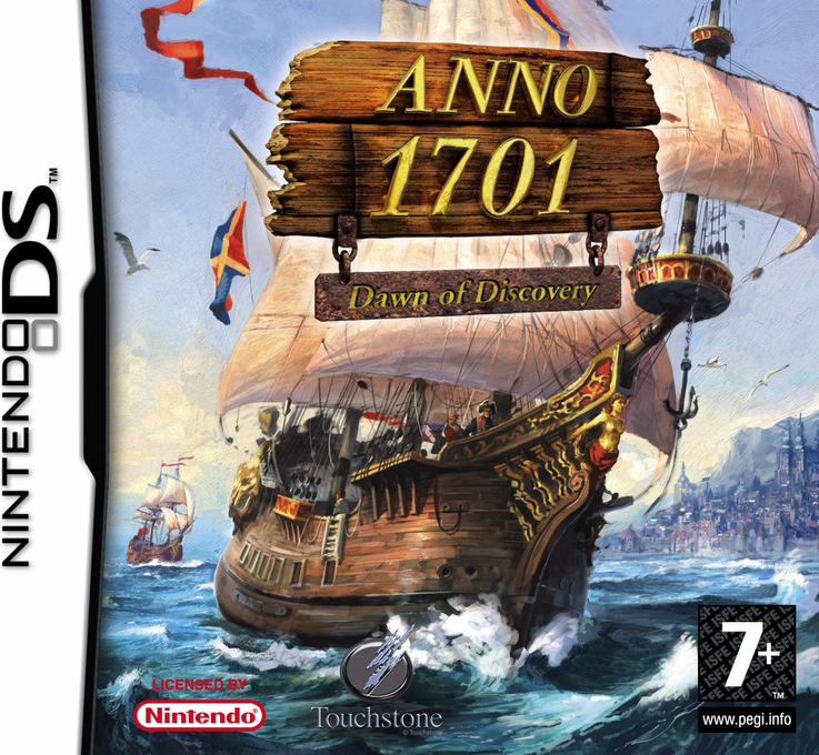 ANNO 1701: Dawn of Discovery box art for Nintendo DS