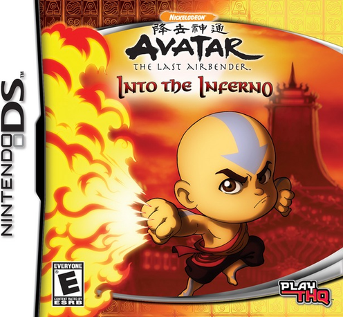 Avatar the Last Airbender Into the Inferno box art for Nintendo DS