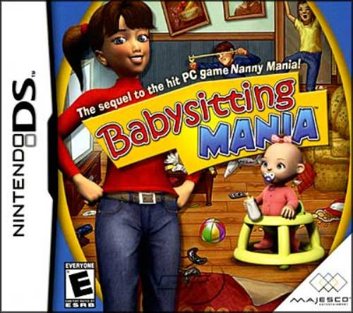 Babysitting Mania box art for Nintendo DS