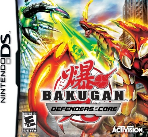 Bakugan: Defenders of the Core box art for Nintendo DS