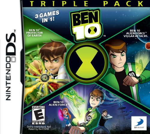 Ben 10: Triple Pack box art for Nintendo DS