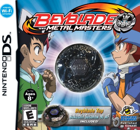 Beyblade Metal Masters Nightmare Rex box art for Nintendo DS
