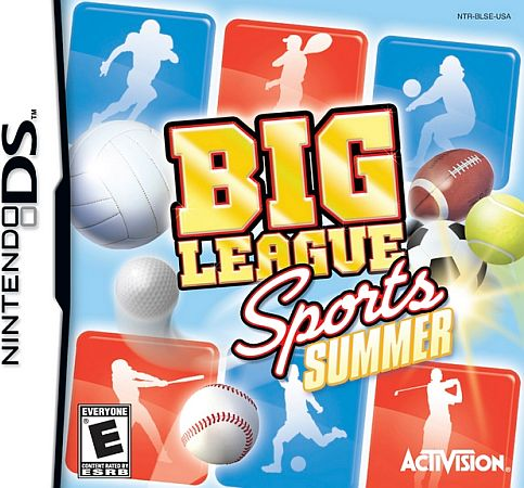 Big League Sports: Summer box art for Nintendo DS