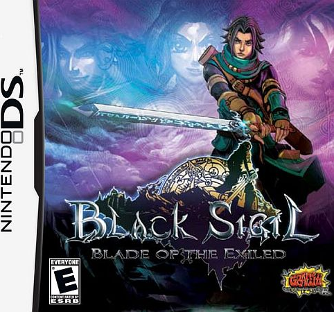 Black Sigil Blade of the Exiled box art for Nintendo DS