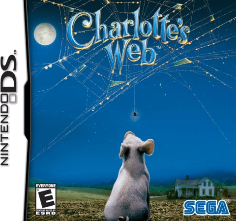 Charlotte's Web box art for Nintendo DS