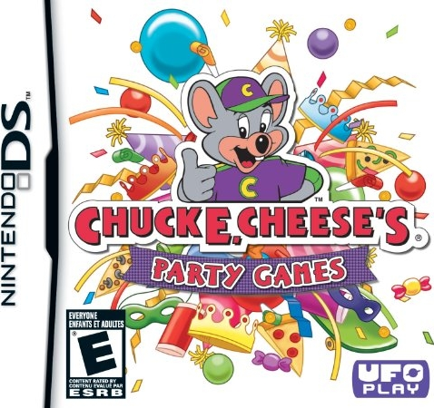 Chuck E Cheese's Party Games box art for Nintendo DS