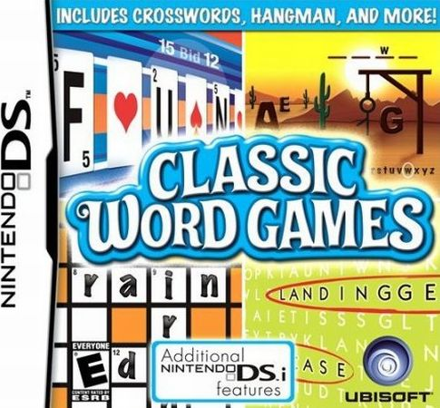 Classic Word Games box art for Nintendo DS