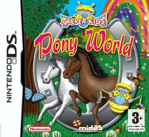 Clever Kids Pony World box art for Nintendo DS