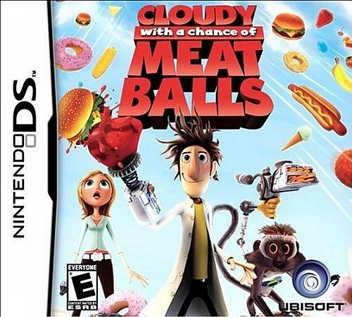 Cloudy with a Chance of Meatballs box art for Nintendo DS